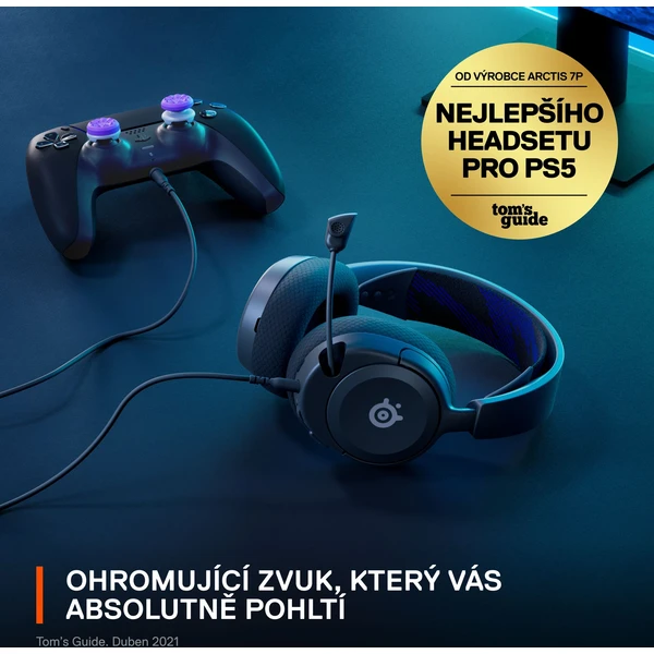 SteelSeries Arctis Nova 1P herní sluchátka černá - Sluchátka - Obrázek 83FJ300401