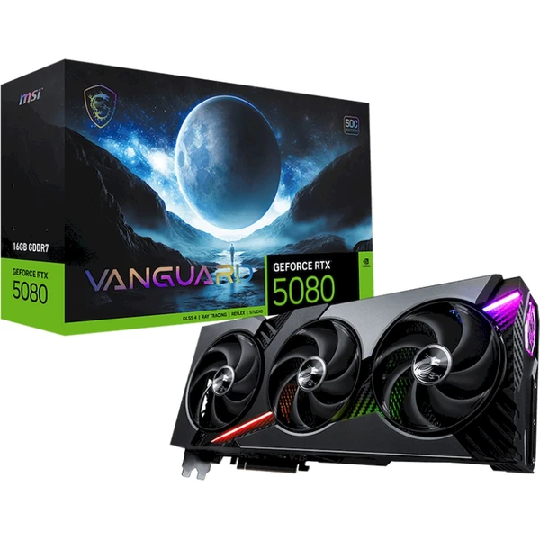 MSI NVIDIA GeForce RTX 5080 16G VANGUARD SOC - Grafické karty - Obrázek 84XG000N01