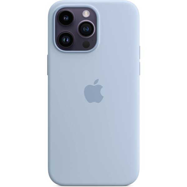 Levně Apple silikonový kryt s MagSafe na iPhone 14 Pro Max blankytný