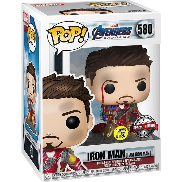 Funko POP! #580 Movies: Avengers Endgame - I Am Iron Man Exclusive (Special Edition) (GITD) - Funko POP! - Obrázek 8B1J100201