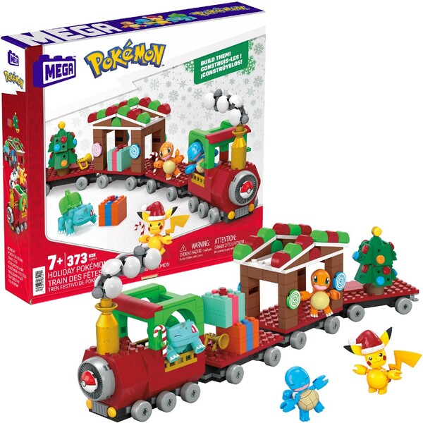 Levně Pokémon Mega Construx Construction Set Holiday Pokémon Train