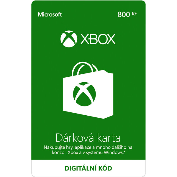 Xbox Live - kredit 800 Kč (digitální verze)