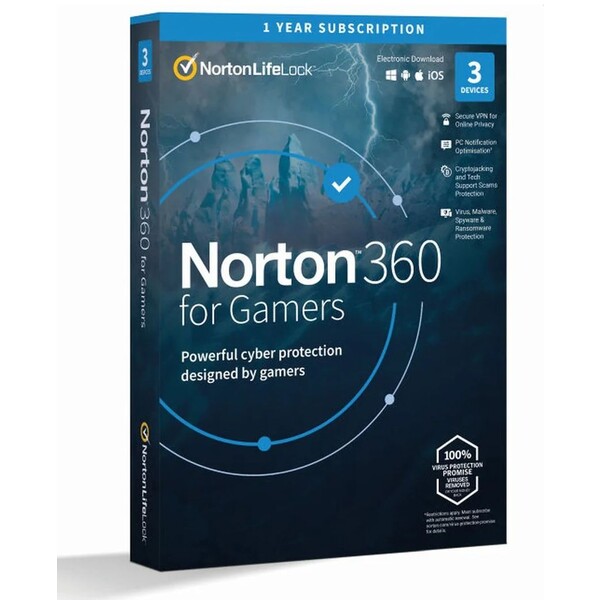 Levně Norton 360 For Gamers 50GB CZ 1 uživatel pro 3 zařízení na 12 měsíců