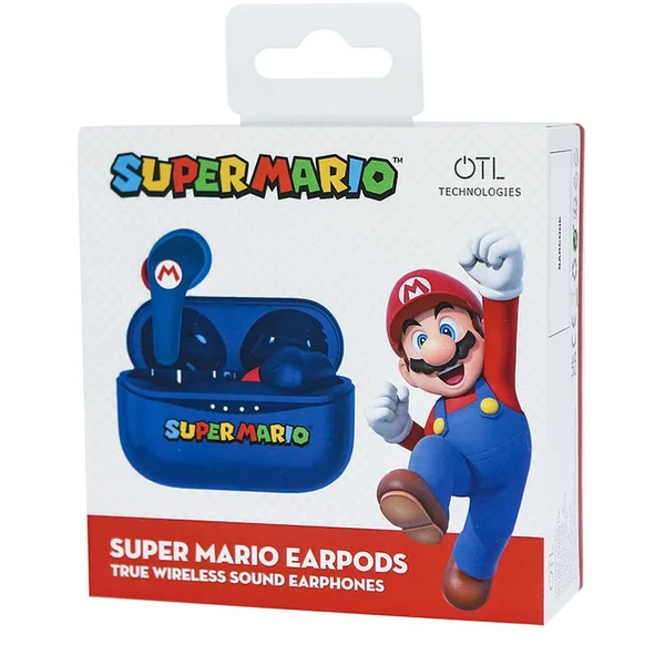 OTL bezdrátová sluchátka TWS s motivem Super Mario modrá - Sluchátka - Obrázek 8YHB300401