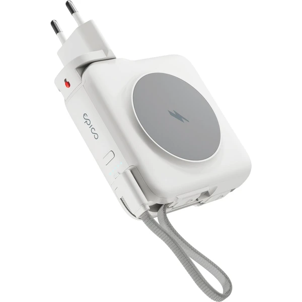 Epico UltraPack 3in1 10000mAh Mag+ cestovní powerbanka a adaptér s MagSafe bílý - Nabíjecí skříně - Obrázek 91OI000K01