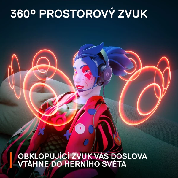 SteelSeries Arctis Nova 1P herní sluchátka černá - Sluchátka - Obrázek 93FJ300401
