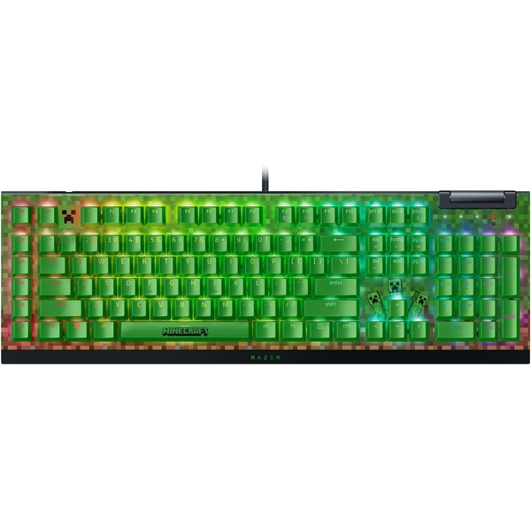 Razer BlackWidow V4 X Green Switch Minecraft Ed. herní klávesnice (US) černá - Klávesnice - Hlavní obrázek