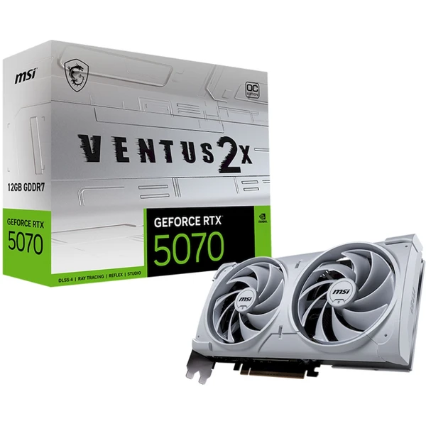 MSI NVIDIA GeForce RTX 5070 12G VENTUS 2X OC WHITE - Grafické karty - Obrázek 97MD000J01