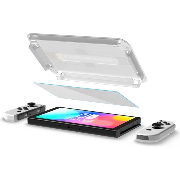 Spigen Glass tR EZ Fit tvrzené sklo pro Nintendo Switch OLED (2 Pack) - Ochranné folie a skla - Obrázek 99K4G00101