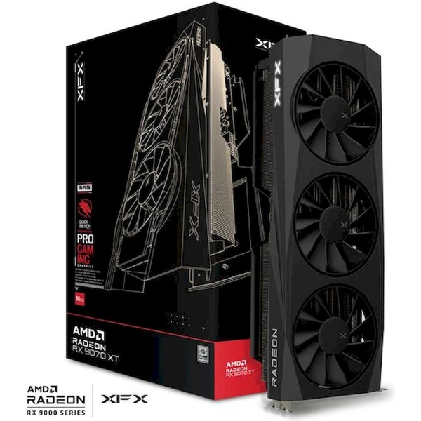 XFX Quicksilver AMD Radeon RX 9070 XT 16GB GDDR6 - Grafické karty - Obrázek 99LE000L01