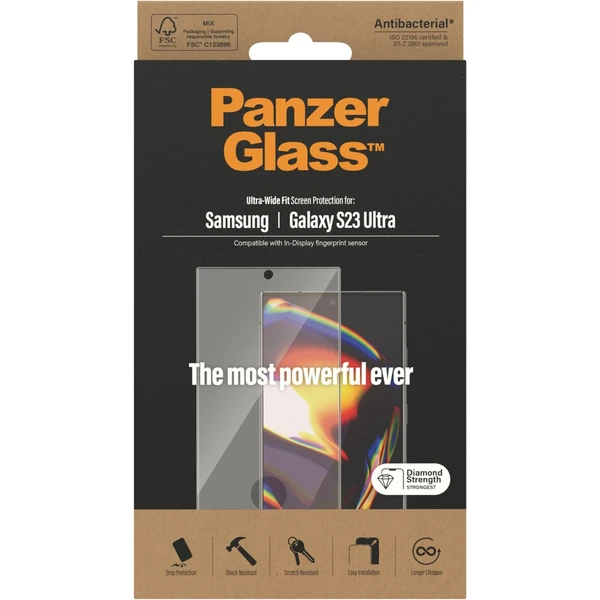 PanzerGlass™ Premium 3D Samsung Galaxy S23 Ultra (FingerPrint ready) - Ochranné folie a skla - Obrázek 9AS1G00101