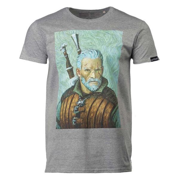Levně Tričko The Witcher - Geralt Van Gogh Art M