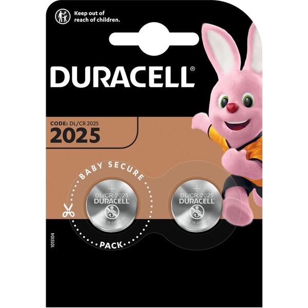 Duracell DL/CR 2025 lithiová baterie, 2 ks