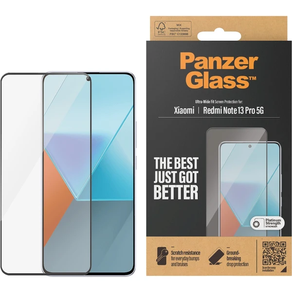 PanzerGlass Ultra-Wide Fit ochranné sklo Xiaomi Redmi Note 13 Pro 5G - Ochranné folie a skla - Obrázek 9T51000P01