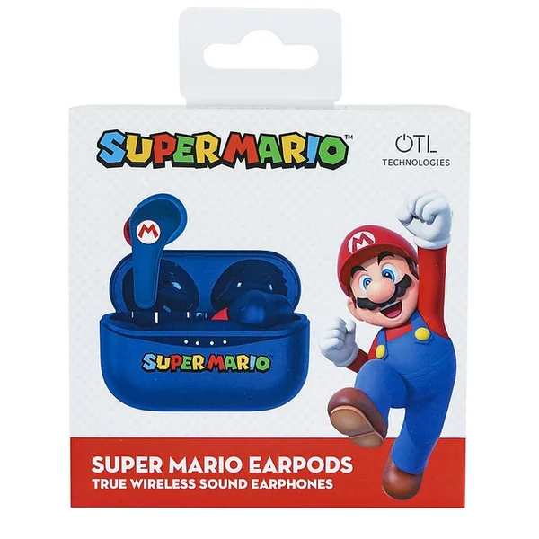 OTL bezdrátová sluchátka TWS s motivem Super Mario modrá - Sluchátka - Obrázek 9YHB300401