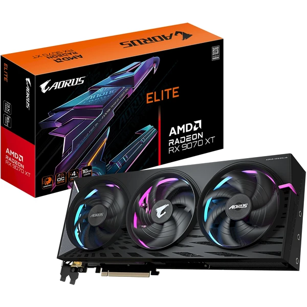 GIGABYTE AORUS Radeon RX 9070 XT ELITE 16G - Grafické karty - Obrázek A0LE000L01