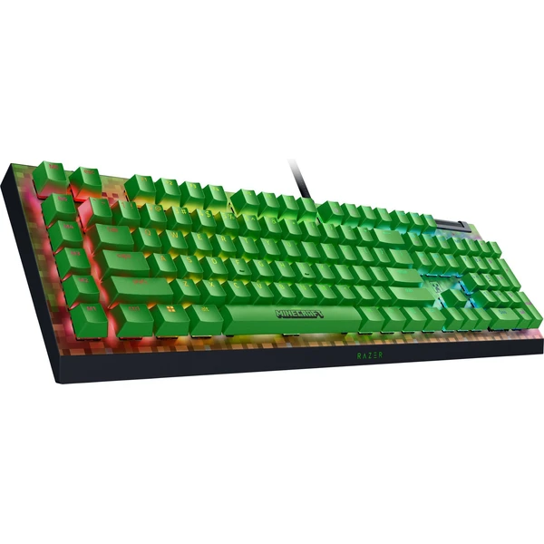 Razer BlackWidow V4 X Green Switch Minecraft Ed. herní klávesnice (US) černá - Klávesnice - Obrázek A3QD000J01