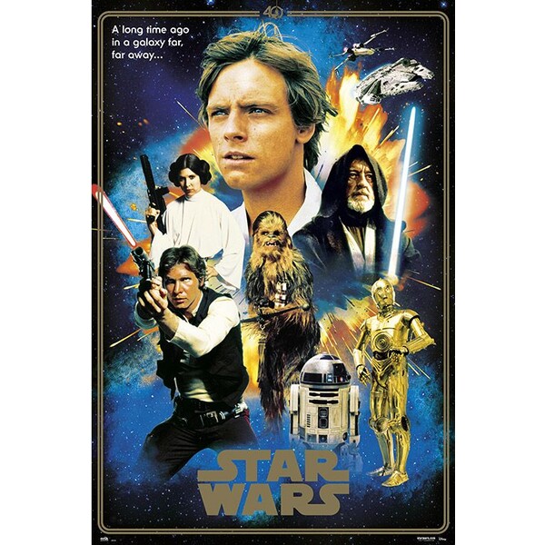 Levně Plakát Star Wars - 40th Anniversary Heroes (123)
