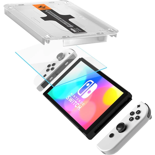 Spigen Glass tR EZ Fit tvrzené sklo pro Nintendo Switch OLED (2 Pack) - Ochranné folie a skla - Obrázek A9K4G00101