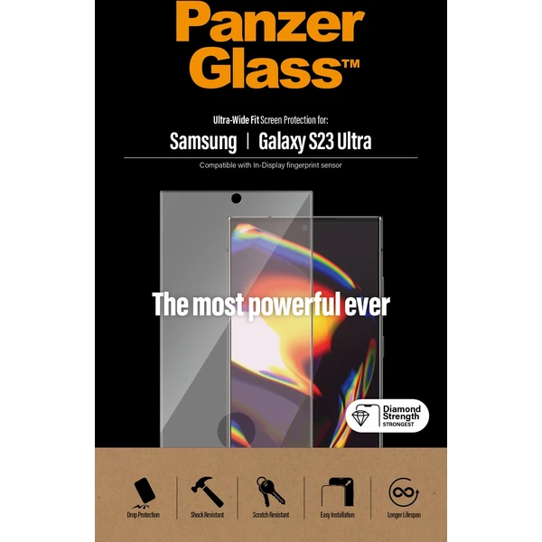 PanzerGlass™ Premium 3D Samsung Galaxy S23 Ultra (FingerPrint ready) - Ochranné folie a skla - Obrázek AAS1G00101