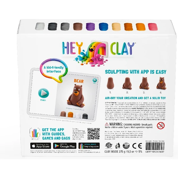 Hey Clay modelovací hmota Lesní zvířata  - Modelíny a plastelíny - Obrázek AE35000K01