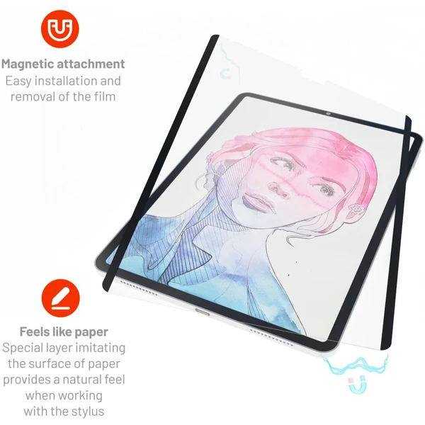 FIXED PaperFilm magnetická fólie na psaní a kreslení pro iPad Pro 11" (2018-2022), Air (2020/2022) - Ochranné folie a skla - Obrázek AFW1000J01