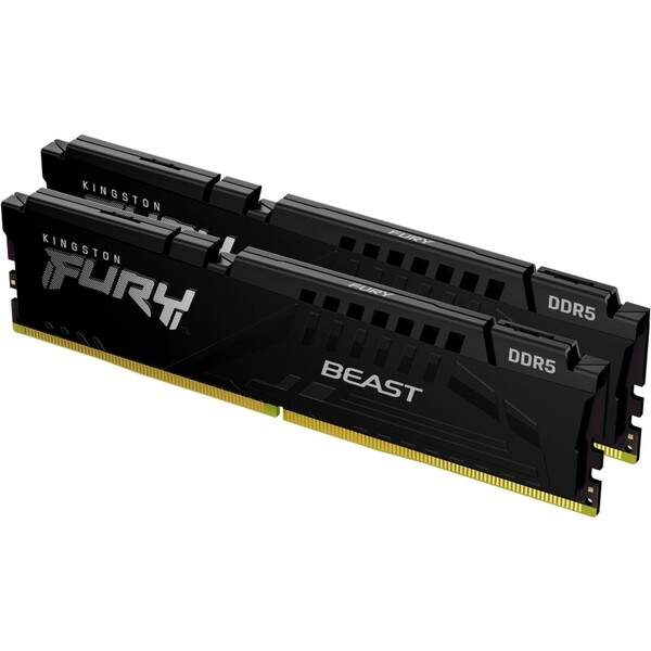 Levně Kingston Fury Beast 64GB 5200MHz CL40 DDR5 DIMM (2x32) Black