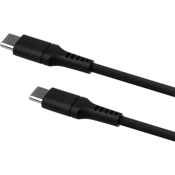 FIXED Liquid silicone USB-C/USB-C napájecí kabel 60W 0,5m černý - Kabely a redukce - Obrázek ASS1000601