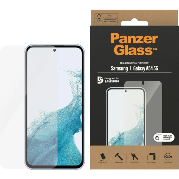 PanzerGlass™ Ultra-Wide Fit Samsung Galaxy A54 5G čiré - Ochranné folie a skla - Obrázek ATX0000701