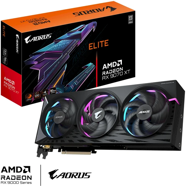 GIGABYTE AORUS Radeon RX 9070 XT ELITE 16G - Grafické karty - Obrázek B0LE000L01