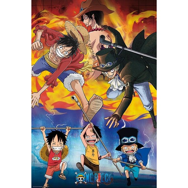 Levně Plakát One Piece - Ace Sabo Luffy (33)