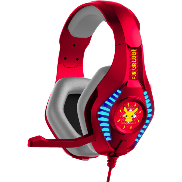 Levně OTL PRO G5 drátová herní sluchátka s motivem Pokémon červená