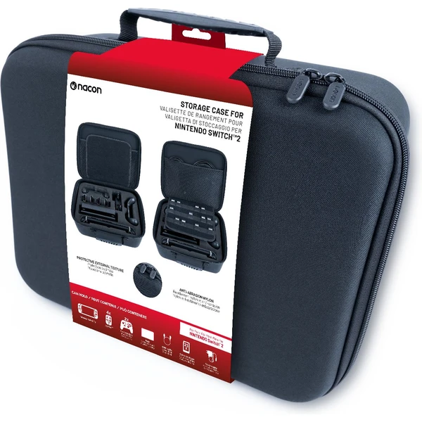 Nacon velké přepravní pouzdro Nacon pro Switch 2 černé - Pouzdra - Obrázek BFMF000J01