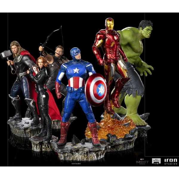 Soška Iron Studios Captain America Battle of NY - The Infinity Saga - BDS Art Scale 1/10 23 cm - Sochy a sošky - Obrázek BHE0000L01
