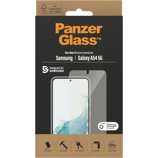 PanzerGlass™ Ultra-Wide Fit Samsung Galaxy A54 5G čiré - Ochranné folie a skla - Obrázek BTX0000701