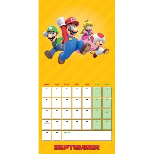 Kalendář Super Mario 2025 - Kalendáře - Obrázek C1M9000O01