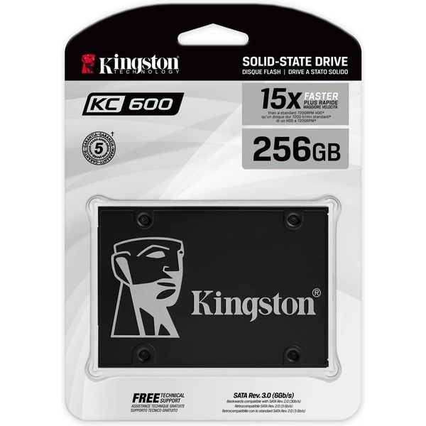 Kingston KC600 SSD 2.5'' 256GB - SSD disky - Obrázek C2HV000501