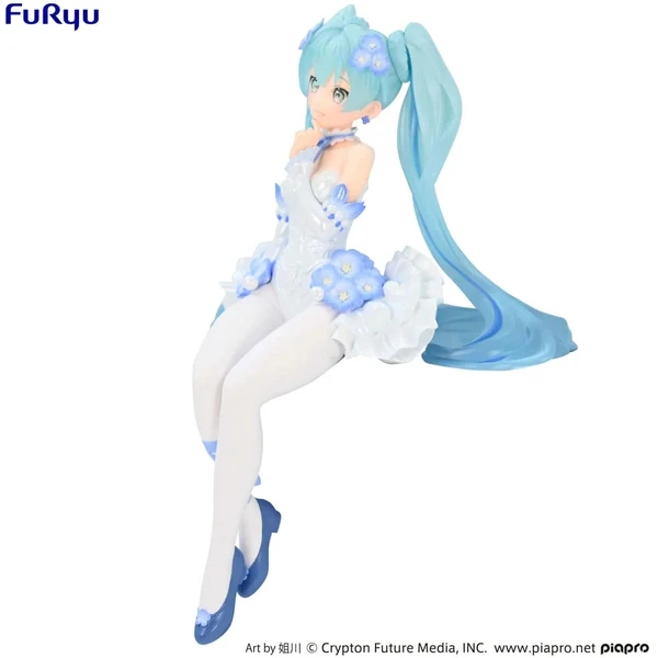Figurka Furyu Hatsune Miku Flower Fairy Nemophila Pail Blue Color 15 cm - Figurky - Obrázek C3TE000P01