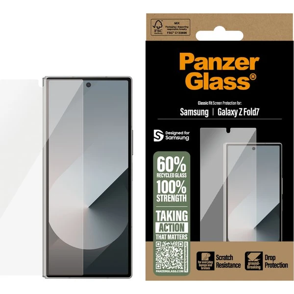 PanzerGlass® Ultra-Wide Fit sklo Samsung Galaxy Z Fold7 - Ochranné folie a skla - Obrázek C4SE000K01