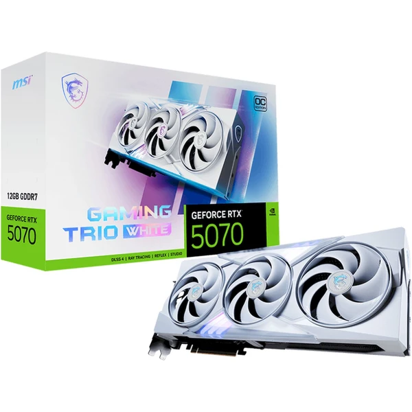 MSI NVIDIA GeForce RTX 5070 12G GAMING TRIO OC WHITE - Grafické karty - Obrázek C6MD000J01