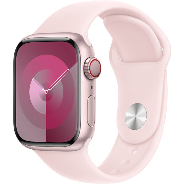 Apple Watch 49/45/44/42mm světle růžový sportovní řemínek M/L