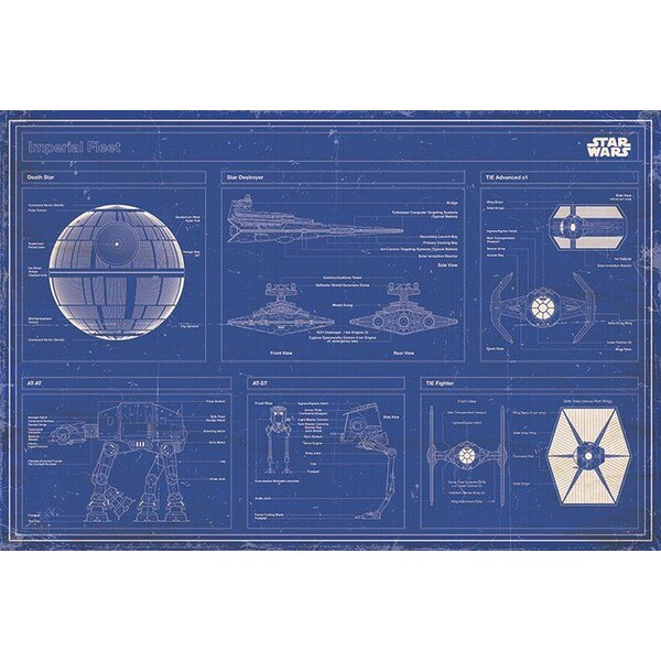 Levně Plakát Star Wars - Imperial Fleet Bl (226)
