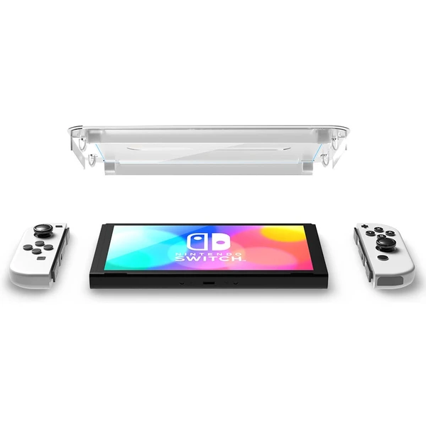 Spigen Glass tR EZ Fit tvrzené sklo pro Nintendo Switch OLED (2 Pack) - Ochranné folie a skla - Obrázek C9K4G00101