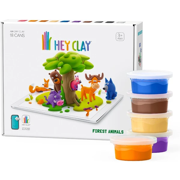 Hey Clay modelovací hmota Lesní zvířata  - Modelíny a plastelíny - Obrázek CE35000K01
