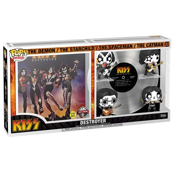 Funko POP! #22 Albums Deluxe: KISS (Glow) - Funko POP! - Obrázek CO03700301
