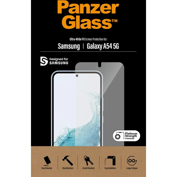 PanzerGlass™ Ultra-Wide Fit Samsung Galaxy A54 5G čiré - Ochranné folie a skla - Obrázek CTX0000701