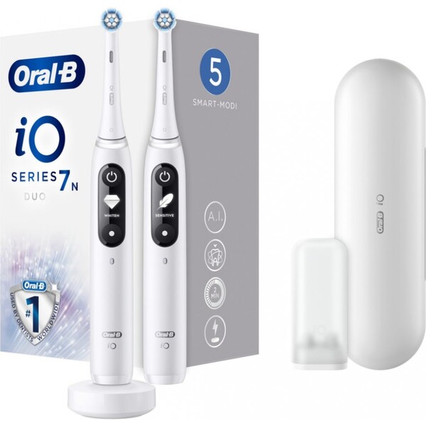 Levně Oral-B iO7 Series Duo Pack White Alabaster Extra Handle