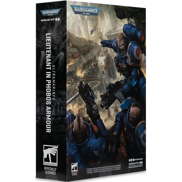 McFarlane Warhammer 40k Tenente In Phobos Armor (Ultramarines) – Action Figure 17,8 Cm