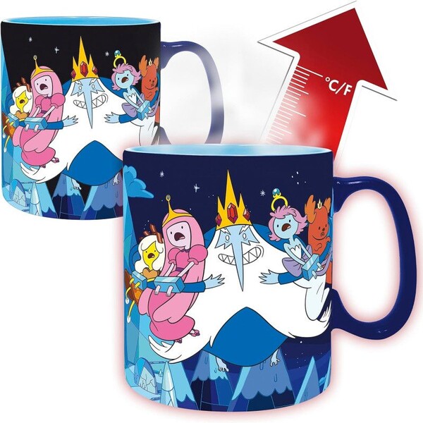 Levně Hrnek Adventure Time - Ice King & Princesses 460 ml
