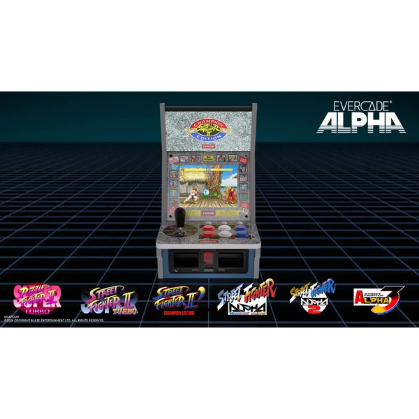 Evercade Alpha Street Fighter Bartop Arcade stolní retro arkádový automat - Konzole - Obrázek D3H7000K01